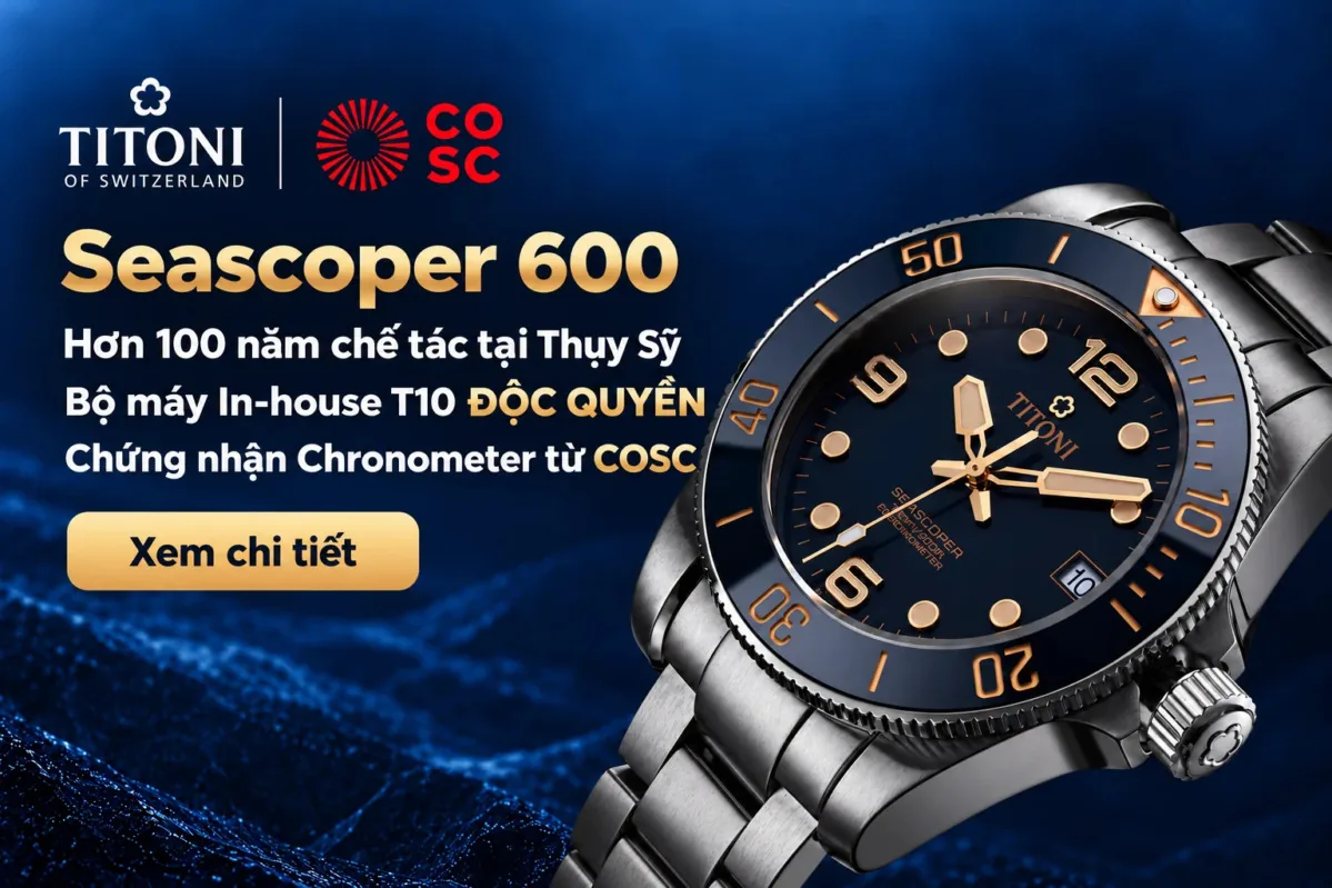 Mở bán Titoni Seascoper 600 tại Đồng Hồ Hải Triều