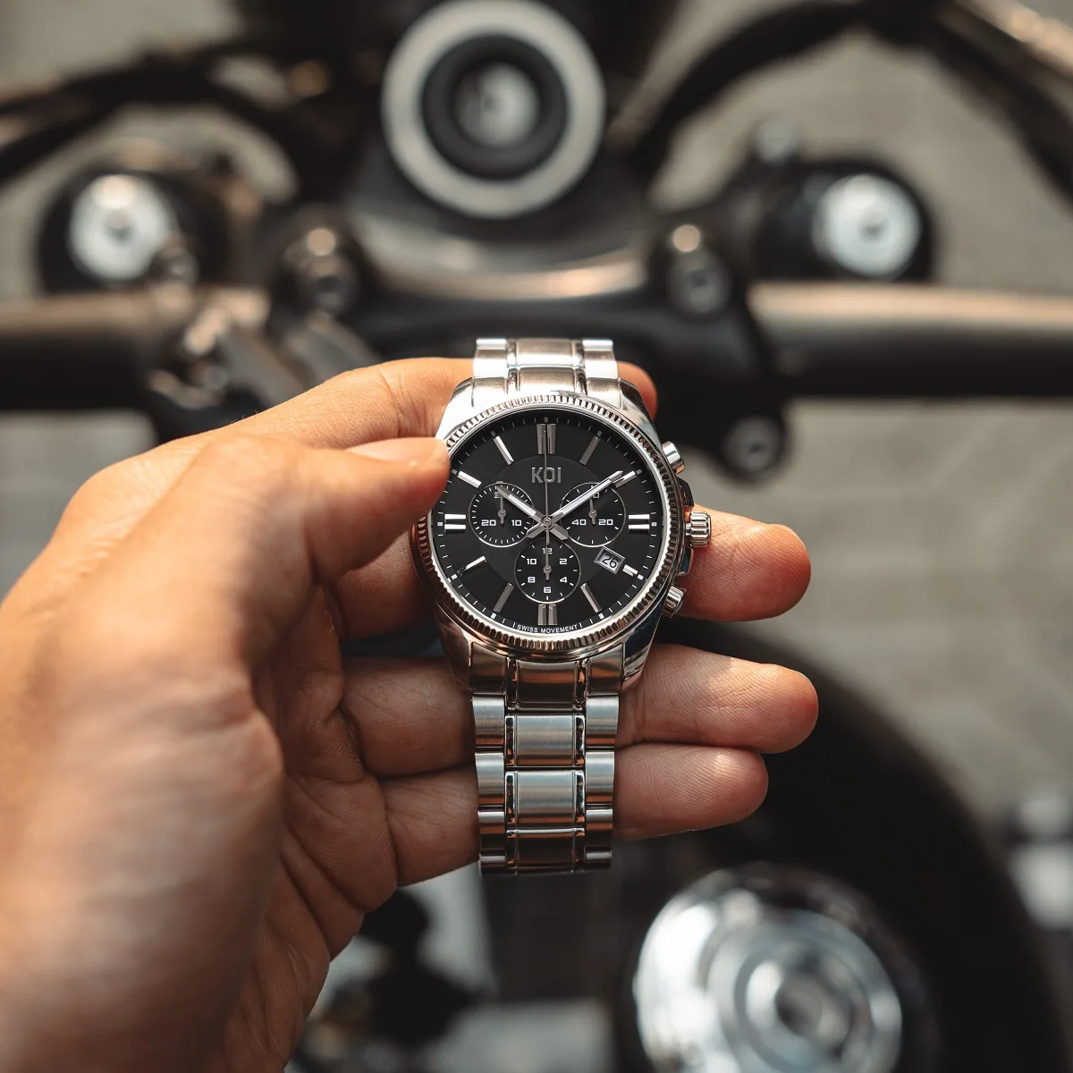 KOI Chronograph K008.503.17.1.03.11.01 – Nam – Quartz (Pin) – Mặt Số 41mm – Kính Sapphire – Bấm Giờ Thể Thao – Chống Nước 5ATM - Ảnh 3