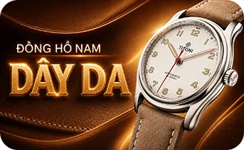 Đồng hồ nam dây da chính hãng, mẫu mới