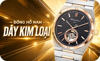 Đồng hồ nam dây kim loại chính hãng