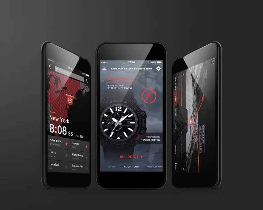 G-Shock Bluetooth kết nối smartphone để thiết lập, đồng bộ và truyền dữ liệu