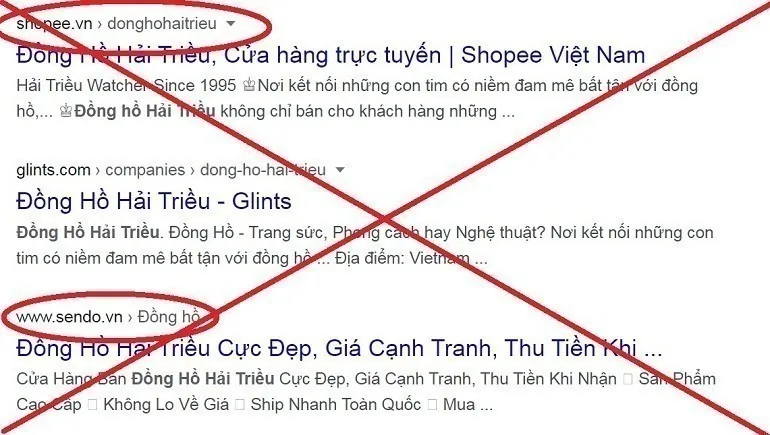 Hàng loạt cửa hàng mạo danh Đồng Hồ Hải Triều để lừa đảo - Ảnh: 9