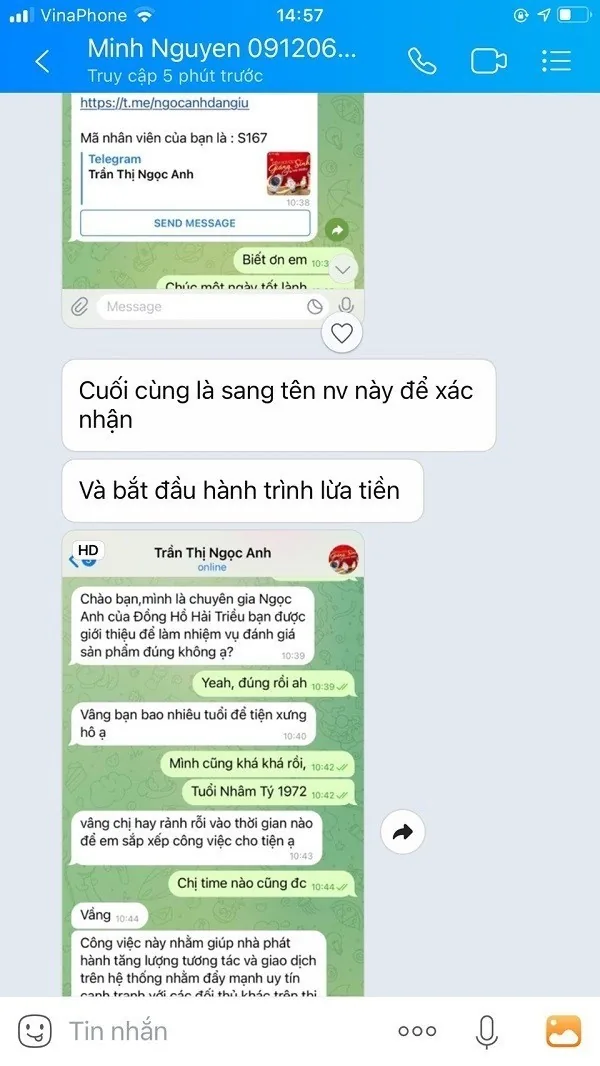 Cảnh báo lừa đảo, mạo danh nhân viên Đồng Hồ Hải Triều - Ảnh: 2