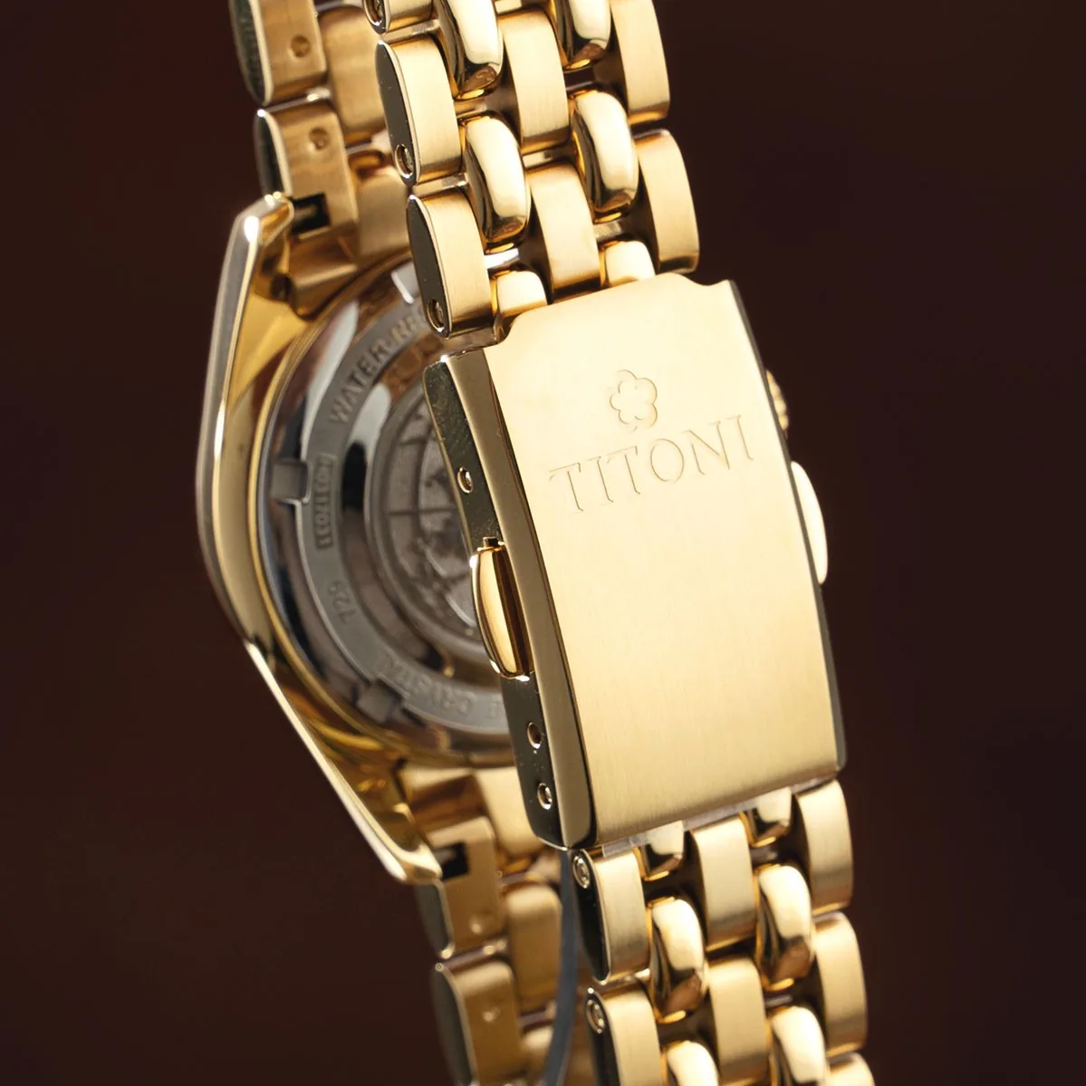 Titoni Cosmo Queen 729 G-DB-541 – Nữ – Kính Sapphire – Automatic – Mặt Số 27mm, Mạ Vàng PVD, Chống Nước 10ATM - Ảnh 5